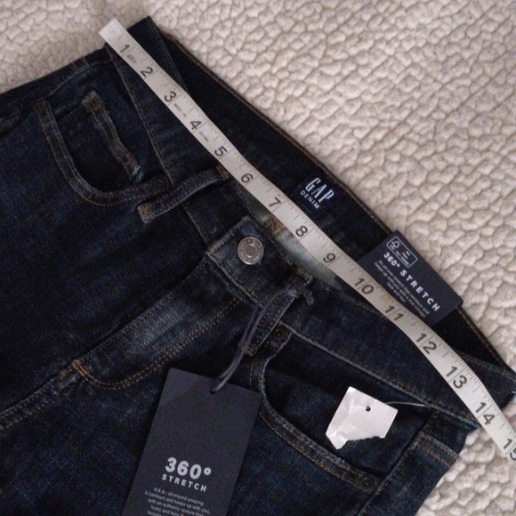 NWT Gap 27S 360° Stretch True Skinny Mid Rise Blue Jeans - Picture 10 of 16